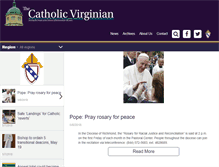 Tablet Screenshot of catholicvirginian.org